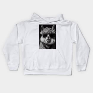 Alpaca-zing Attitude: The Coolest Alpaca in Town Kids Hoodie